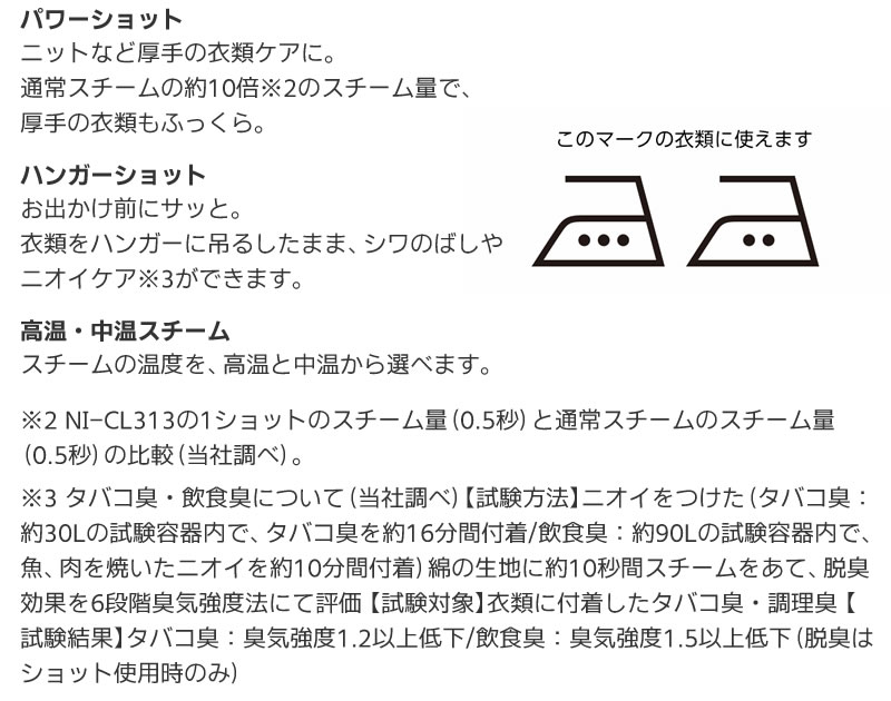 パナソニックコードレススチームアイロンNI-CL313-H機能02